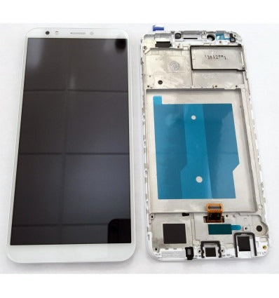 Huawei Honor 7C Enjoy 8 Y7 2018 Y7 Prime 2018 pantalla lcd + tactil blanco + marco premium