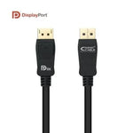 Cable DisplayPort 1.4 8K Nanocable 10.15.2502/ DisplayPort Macho - DisplayPort Macho/ 2m/ Certificado/ Negro - PixelPlaza