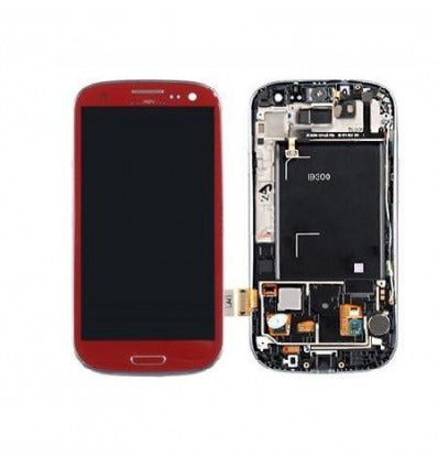 Samsung Galaxy s3 i9300 táctil+lcd+digitalizador rojo premium