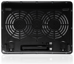 Soporte - base refrigeración para ordenador portátil Ewent ew1256 - 2 ventiladores - hasta 17 pulgadas