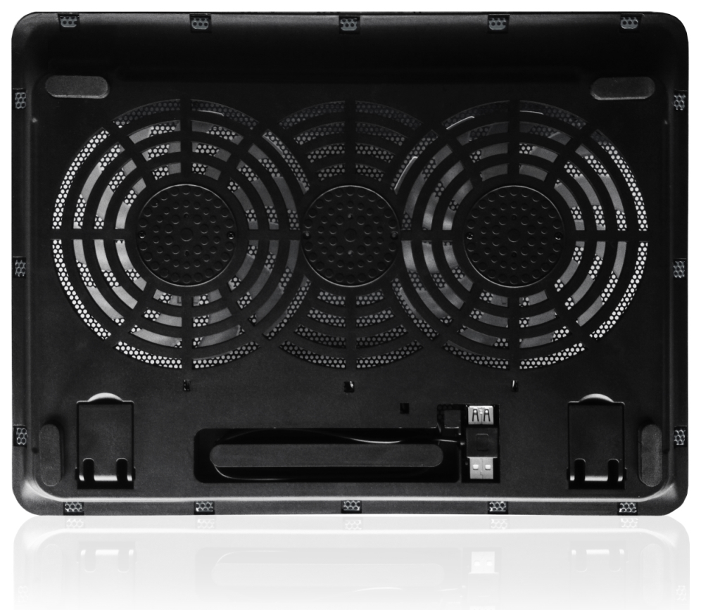 Soporte - base refrigeración para ordenador portátil Ewent ew1256 - 2 ventiladores - hasta 17 pulgadas
