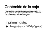 Cartucho tinta HP 932xl cn053ae negro