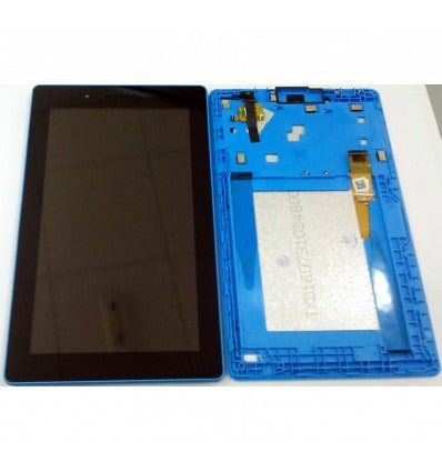 Lenovo Tab 3 710f pantalla lcd + tactil negro + marco azul premium