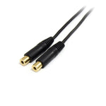 Cable mini jack 3.5mm startech 0.15m · macho - hembra · negro