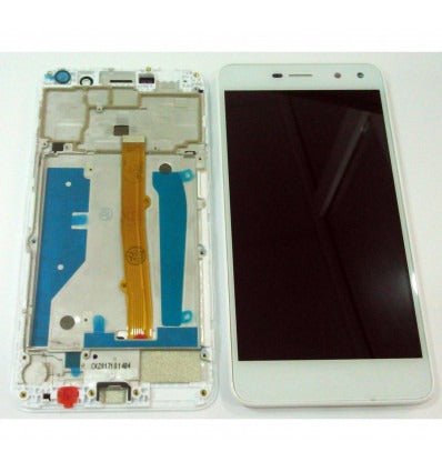 Huawei Y6 2017 pantalla lcd + tactil blanco + marco premium