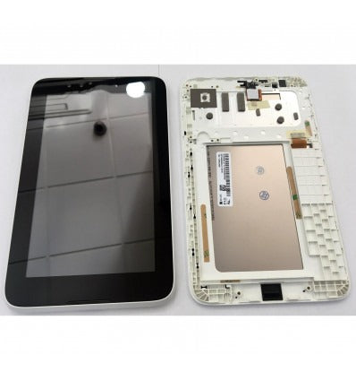 Lenovo A3300 pantalla lcd + tactil negro + marco blanco premium