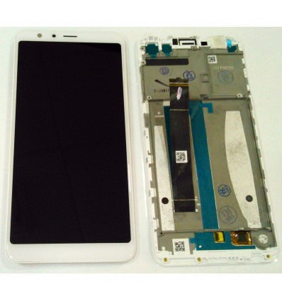 Asus Zenfone Max Plus M1 ZB570TL pantalla lcd + tactil blanco + marco premium