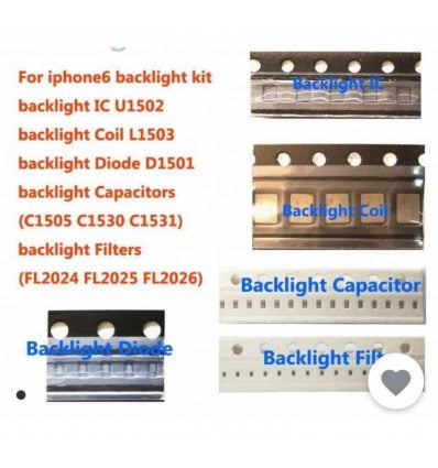 IPhone 6 set 5 piezas reparacion backlight premium