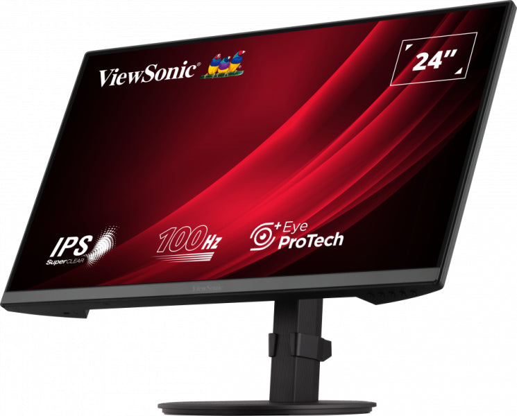 Monitor led 24 pulgadas viewsonic vg2408a - mhd ips - fhd - dp - hdmi - vga - 100hz - 5ms - vesa 100x100