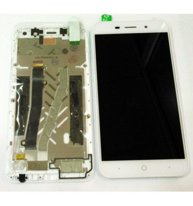 ZTE Blade A602 pantalla lcd + tactil blanco + marco premium
