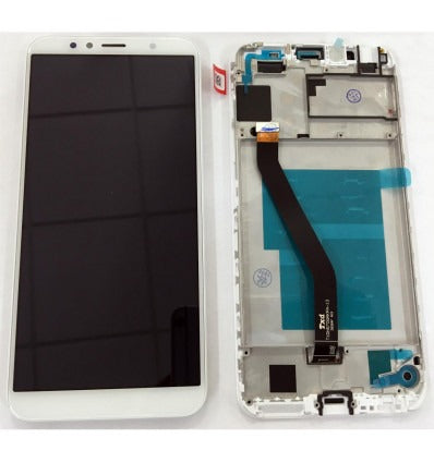 Huawei Y6 2018 ATU-L11 ATU-L21 ATU-L22 ATU-LX3 Honor 7a pantalla lcd + tactil blanco + marco premium