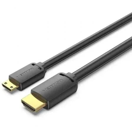 Cable HDMI 4K Vention AGHBG/ HDMI Macho - Mini HDMI Macho/ 3m/ Negro - PixelPlaza