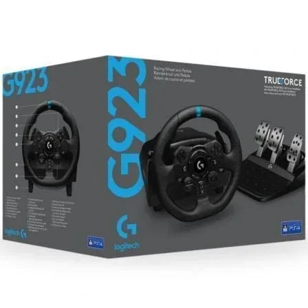 Volante con Pedales Logitech G923 TrueForce para PlayStation PS5/ PC - PixelPlaza