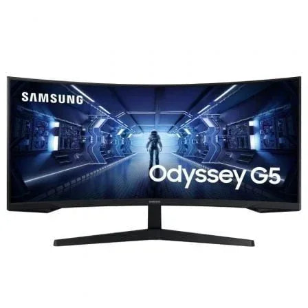 Monitor Gaming Ultrapanorámico Curvo Samsung Odyssey G5 LC34G55TWWP 34"/ UWQHD/ 1ms/ 165Hz/ VA/ Negro - PixelPlaza