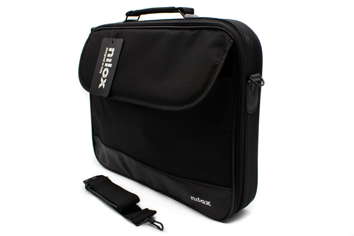 Maletin Nilox duro + mouse raton para portatil 15.6 pulgadas negro