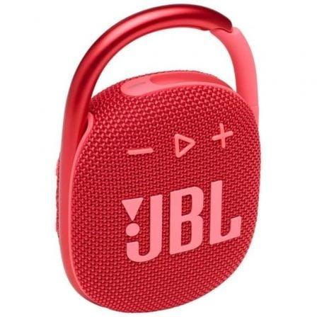 Altavoz con Bluetooth JBL Clip 4/ 5W/ 1.0/ Rojo - PixelPlaza