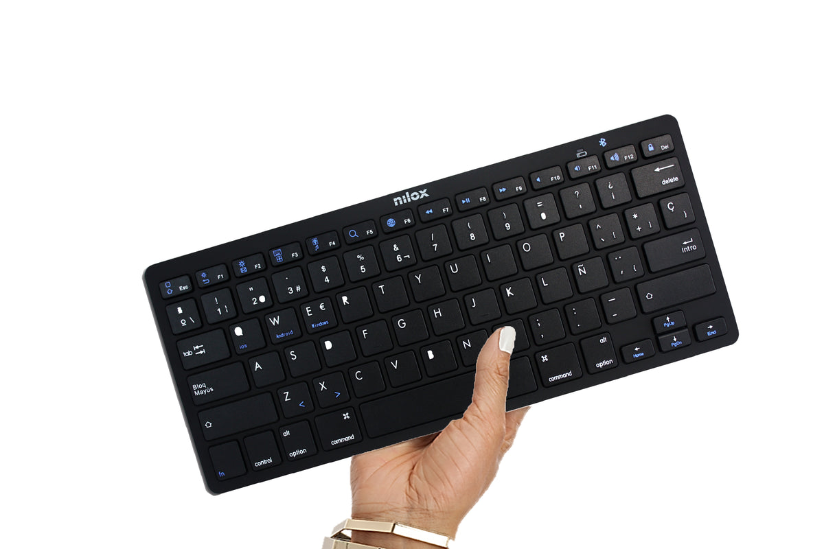 Teclado nilox nxkb01b bluetooh negro