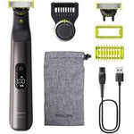 Cortabarbas + Recortadora Philips Oneblade Pro 360 QP6552/15/ con Batería/ 5 Accesorios - PixelPlaza