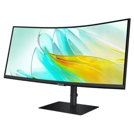 Monitor Profesional Ultraparonámico Curvo Samsung ViewFinity S6 S34C652UAU 34"/ UWQHD/ Multimedia/ Regulable en Altura/ Negro - PixelPlaza