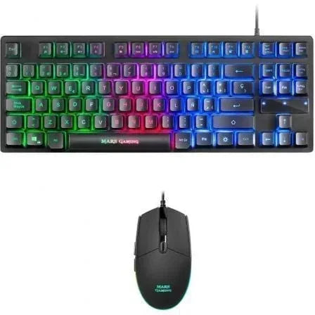 Pack Gaming Mars Gaming MCPTKLES/ Teclado + Ratón Óptico - PixelPlaza