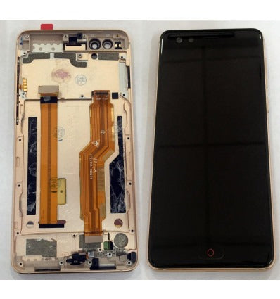 ZTE Nubia Z17 Mini S pantalla lcd + tactil negro + marco dorado premium