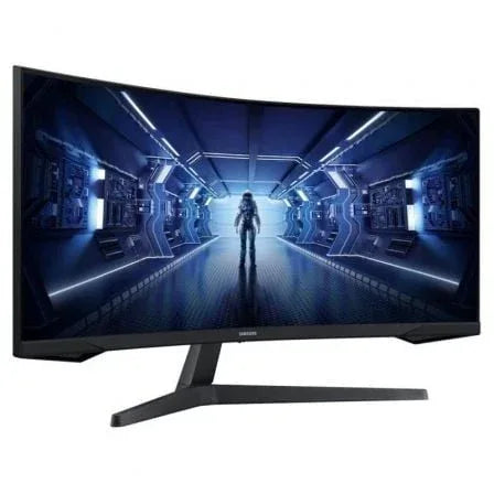 Monitor Gaming Ultrapanorámico Curvo Samsung Odyssey G5 LC34G55TWWP 34"/ UWQHD/ 1ms/ 165Hz/ VA/ Negro - PixelPlaza