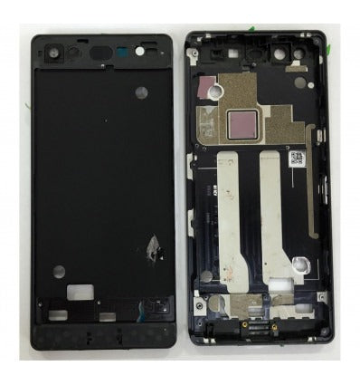 Zte Axon M carcasa central o marco de pantalla principal negro premium