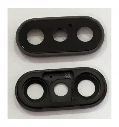 IPhone XS cubierta camara negra premium