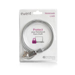 Cable de seguridad Ewent para portátil · kesington combinación de numeros 4 digitos · 1.5m