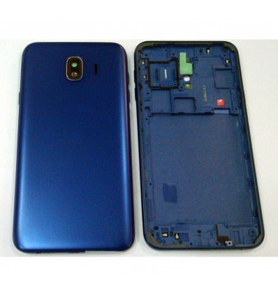Samsung Galaxy J4 2018 j400 carcasa central + tapa trasera azul