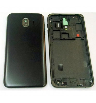 Samsung Galaxy J4 2018 j400 carcasa central + tapa trasera negra