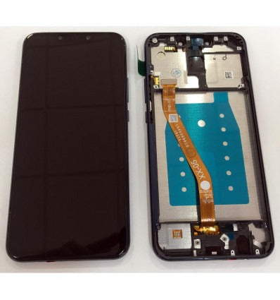 Huawei Mate 20 Lite pantalla lcd + tactil negro + marco azul premium