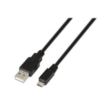 Cable USB 2.0 Aisens A101-0029/ USB Macho - MicroUSB Macho/ 3m/ Negro