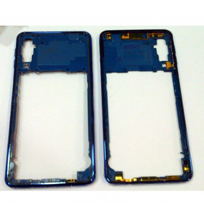 Samsung Galaxy A7 2018 A750 carcasa central o marco azul claro premium