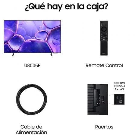 Televisor Samsung LED Crystal UHD TU50U8005FU 55"/ Ultra HD 4K/ Smart TV/ WiFi - PixelPlaza