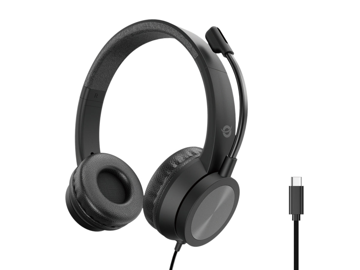 Auriculares Conceptronic polona05bc usb - c negro