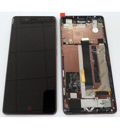 ZTE Nubia Z11 NX531J pantalla lcd + tactil negro + marco cafe premium remanufacturado