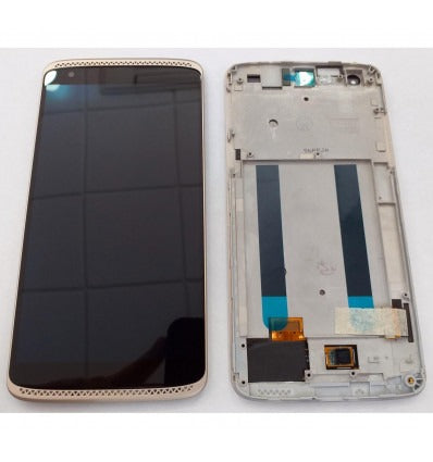ZTE Axon Mini B2016 pantalla lcd + tactil negro + marco dorado premium