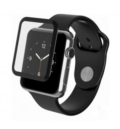 Apple Watch 44MM serie 4 protector cristal templado negro curvo