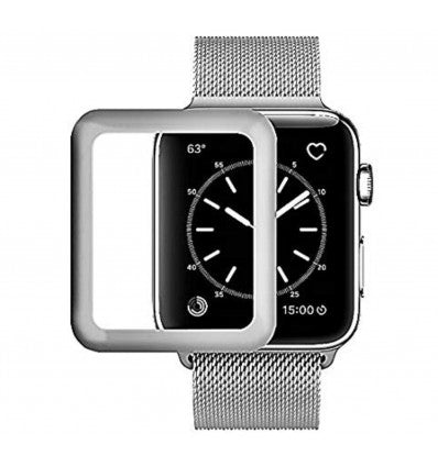 Apple Watch 44MM serie 4 protector cristal templado plata curvo