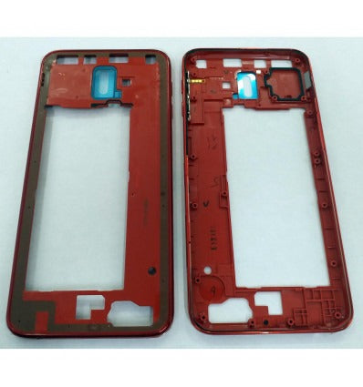 Samsung Galaxy J6 Plus SM-J610F carcasa central o marco rojo premium