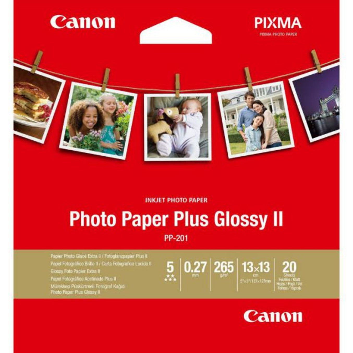 Papel canon foto pp - 201 2311b060 13x13