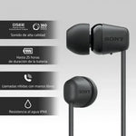 Auriculares Inalámbricos Intrauditivos Sony WI-C100/ con Micrófono/ Bluetooth/ Negros - PixelPlaza