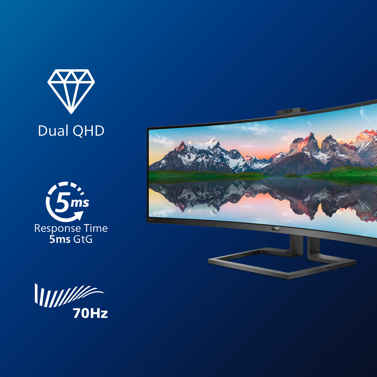Monitor curvo Philips 499p9h 49 pulgadas 5k