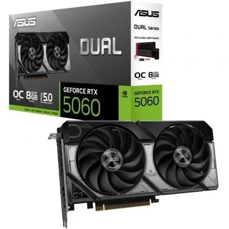 Tarjeta Gráfica Asus Dual GeForce RTX 5060 OC/ 8GB GDDR7 - PixelPlaza
