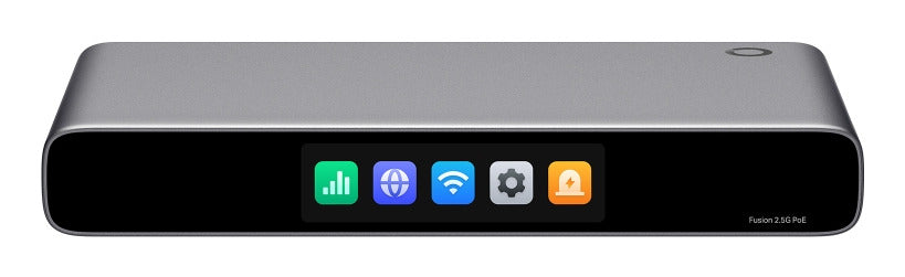 Router multi-wan TP-Link Fusion 2.5G POE 9P 1x2.5GB 8x2.5GB POE+ 110W vpn pantalla táctil app negro