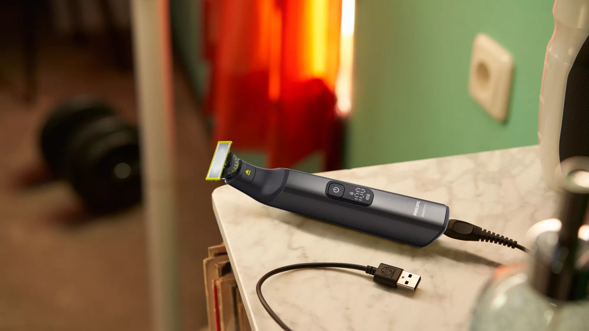 Cortabarbas + Recortadora Philips Oneblade Pro 360 QP6552/15/ con Batería/ 5 Accesorios