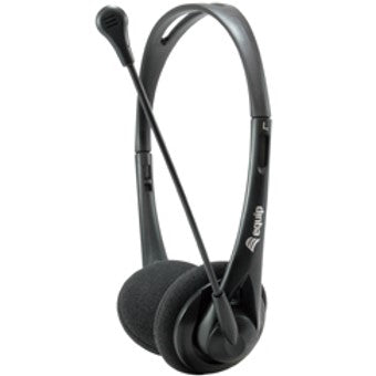 Auricular Equip life micrófono jack 3.5mm ( incluye adaptador 1 a 2 jacks ) negro