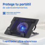 Iggual Refrigerador portátil 1 ventilador RP1V17