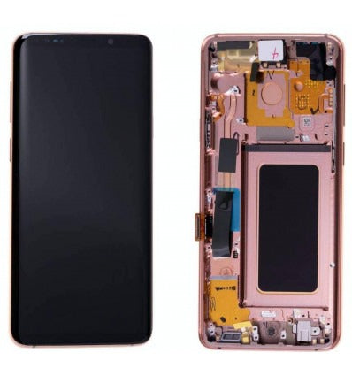 Samsung GH97-21691E Galaxy S9 PLUS SM-G965F pantalla lcd + táctil negro + marco dorado service pack